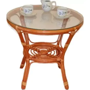 Konferenční stolek Ratanový stolek Bahama - koňak - SLEVA 3% s kodem radost25