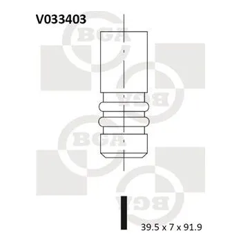 Ventil motoru Sací ventil BGA V033403