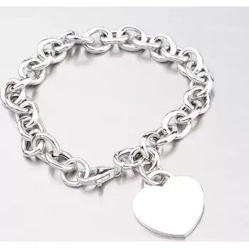 Šperk Dámský náramek stříbro 925 srdce B1400721-1264-SLX délka 19 cm