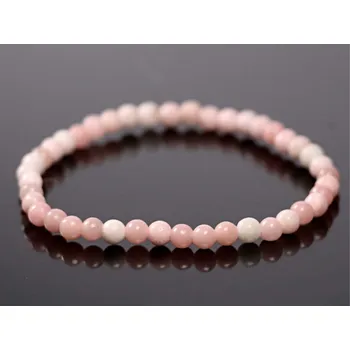 Náramek Magieprirody.cz Náramek Opál růžový - 4 mm kuličky #949 - z přírodních kamenů