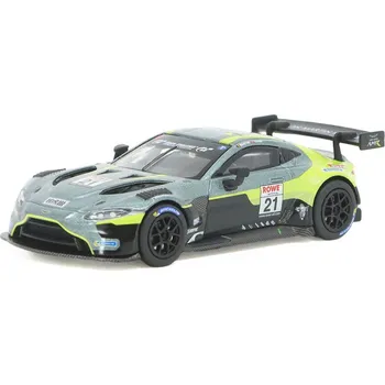 autíčko Aston Martin Vantage GT3 #21 Nurburgring 1:64 - POP RACE Aston-Martin Vantage GT 3 No.21 - kovový model auta 1/64