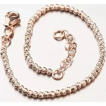 Náramek Dámský náramek stříbro 925 v růžové barvě B1400530-0048-SLX délka 18 cm