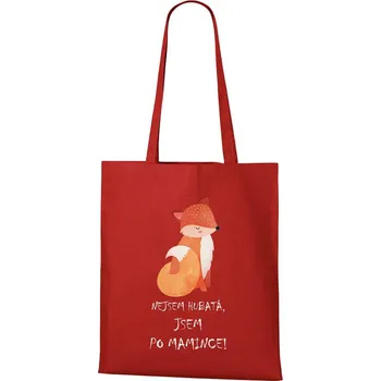 DOBRÝ TRIKO Bavlněná taška s potiskem Liška Barva: Červená