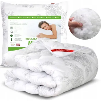 Polštář Celoroční Přikrývka Antialergická 140x200 + Polštář 70x80 Teplá Vzor