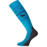 Lasting FWW merino lyžařské podkolenky, modrá L