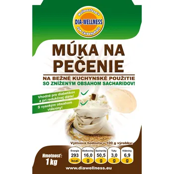 Mouka Mouka na pečení 5 kg se sníženým obsahem sacharidů