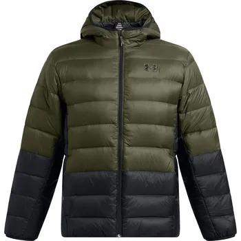 Pánská casual bunda Pánská zimní bunda Under Armour LEGEND DOWN HOODED JACKET zelená 1385837-390 - S | UK 12 | US 13