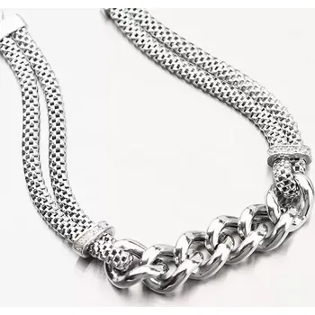 Oblečení a móda Dámský náramek stříbro 925 zirkony B1403358-0940-SLX délka 18 cm