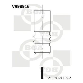 Ventil motoru Sací ventil BGA V998916