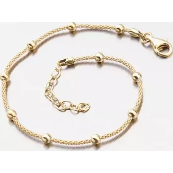 Šperk Dámský náramek stříbro 925 pozlacený s kuličkami B2000940-0850-SLX délka 20 cm