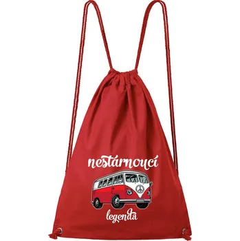 Sportovní batoh DOBRÝ TRIKO Bavlněný batoh Nestárnoucí legenda Barva: Červená