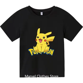 Pokémon Dětské pohodlné tričko "Pokémon" - 6 barevných variant Barva: 18 černá, Velikost: 110