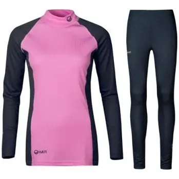 Set dámského termoprádla Halti Avion W 2023 fialová funkční souprava 40/L - růžová/černá + DÁREK
