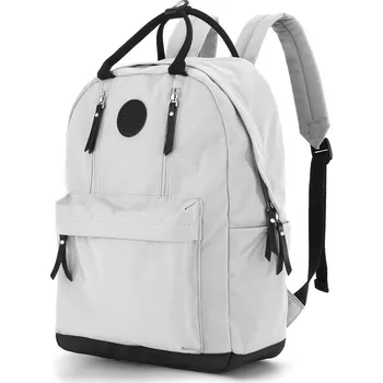 Městský batoh Módní batoh s kapsami na notebook Barva: Světle Šedá