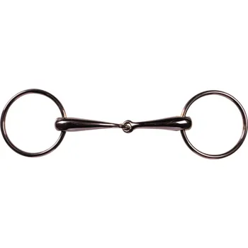 Jezdectví Anatomické stihlové udidlo HKM Rosegold, 18 mm, 15,5 cm