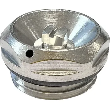 Hlavice pro radiátor Klum Zátka odvzdušňovací s "O" kroužkem, celokovová, 1/2"