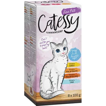 Krmivo pro kočku 32x100g Mixpack Catessy mističky - jemná paštika mix I