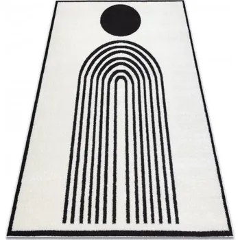 Koberec Moderní koberce Ideal - geometry 2 - bílý Rozměr koberce: 80x150 cm