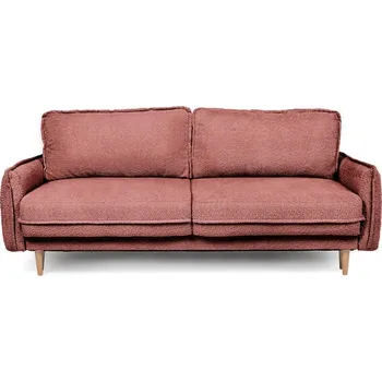Pohovka Červená rozkládací pohovka z textilie bouclé 215 cm Patti – Bonami Selection ID_1585212