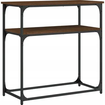 Konferenční stolek Konzolový stolek dub 75x35,5x75 cm, hnědý