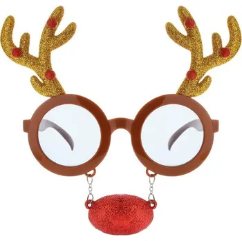 Vánoční dekorace Vánoční brýle - sob s nosem a rohy