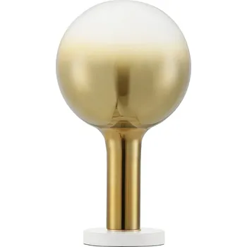 Lampička Zlatá skleněná stolní LED lampa Nova Luce Nostos