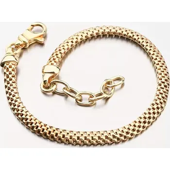 Oblečení a móda Dámský náramek stříbro 925 zlacený pro ženy B1300486-1264-SLX délka 19 cm