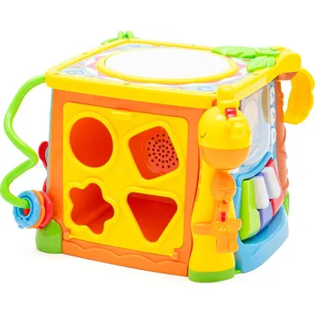 Hračka pro nejmenší Interaktivní hudební vzdělávací kostka Baby Mix