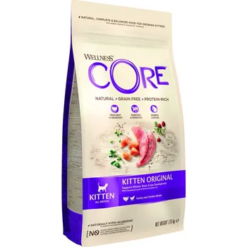 Krmivo pro kočku Wellness Core Cat Original Kitten All Breeds krůta a kuře 1,75kg