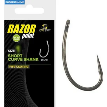 Carp Spirit Háčky Short Curve Shank Barbless