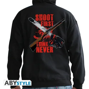 Mikina Ash vs Evil Dead - Shoot first, think never - vel. M