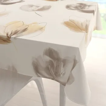 ubrus Dekorační čtvercový ubrus PM-109 Akvarelové tulipány na krémovém 40x40 cm