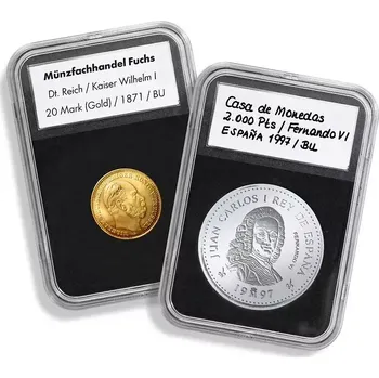 Obal pro sběratelský předmět Leuchtturm Kapsle na mince QUICKSLAB průměr 34 mm