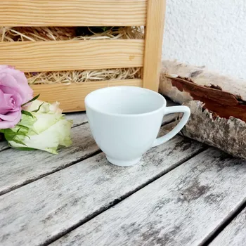 LEA kávový šálek 90 ml, bílý, Thun 1794 (Porcelánový šálek na kávu 2. jakost)