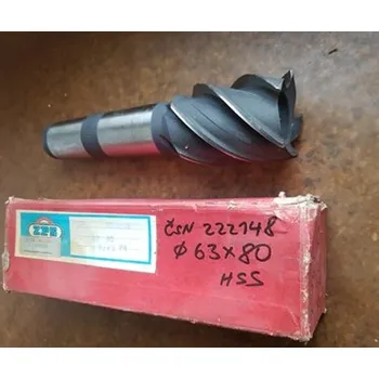 Příslušenství k frézce Fréza válcová čelní hrubozubá, HSS, kuželová stopka - 63x80 mm, F410940,222148 (Morse kužel 5)