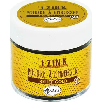 Embosovací prášek IZINK - zlatý, 25 ml