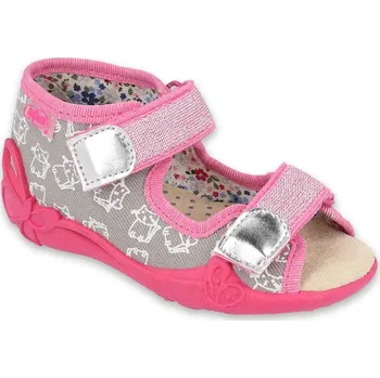 Dívčí bačkory BEFADO 342P006 dívčí sandálky kožená stélka kočičky 20 342P006_20