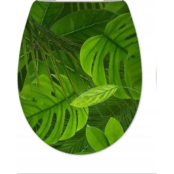 WC sedátko Hamberger VERA bílé, vícebarevné, zelené duroplast