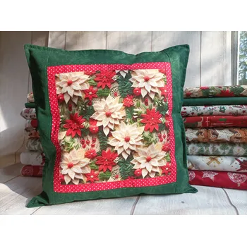 Povlak na polštářek Polštář Vánoční hvězda