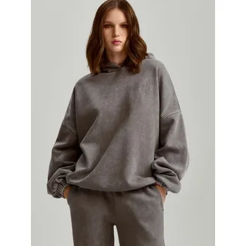 Dámská mikina Mikina s kapucí a výšivkou - S - House - světle šedá - 382DN-09X