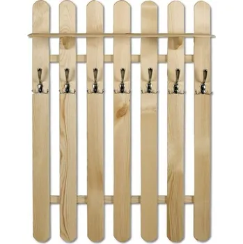 Věšák Drewmax Věšáková stěna WS101, 81x102x22, borovice (Barva dřeva: Olše)