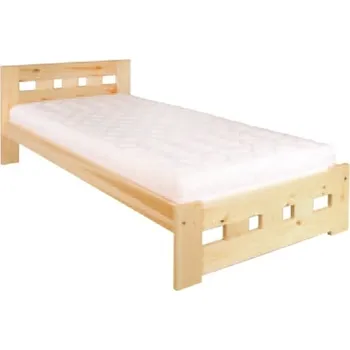 Postel Drewmax Dřevěná postel 80x200 LK145 (Barva dřeva: Borovice)