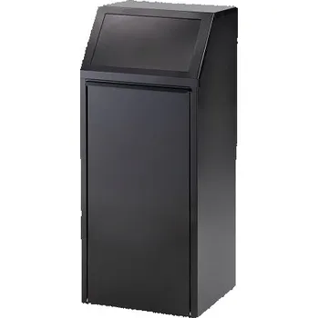 Odpadkový koš MEVA-TEC Výklopný koš na tříděný odpad černý 70 l