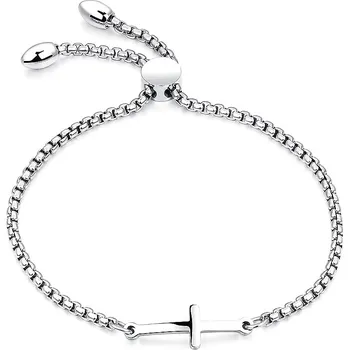 Náramek Stainles Steels náramek z chirurgické oceli KŘÍŽEK N31 stahovací + krabička