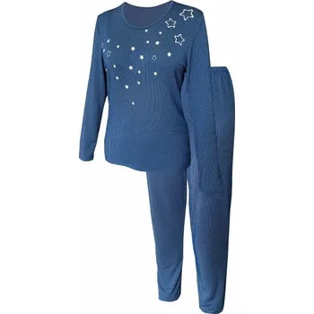 Dámské pyžamo Dámské funkční pyžamo, dlouhé JURONA 881 tm.modrá 3XL