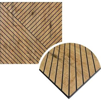 Obklad Ráj dřeva Jacer Dekorační panely Dekoračních panely s černou MDF 670x670mm dle výběru Interiér - Dekorační panely