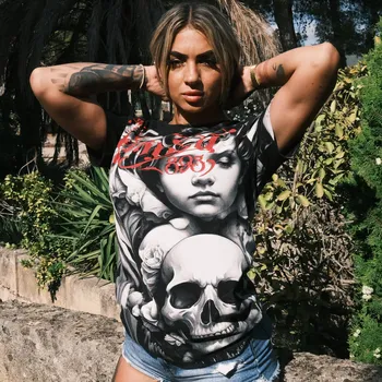 Dámské tričko Dámské triko Yakuza Angelic Urban 25121 black velikost: 3XL