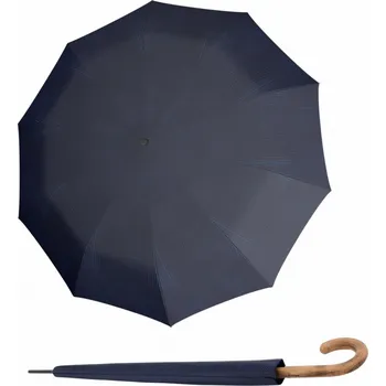 Deštník Knirps A.771 LONG Challenge blue - pánský holový vystřelovací deštník