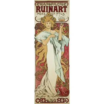 Plakát Plakát, Obraz - Champagne Ruinart (1896), Alfons Mucha