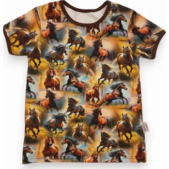 dosupliku Tričko koně s hnědou 110